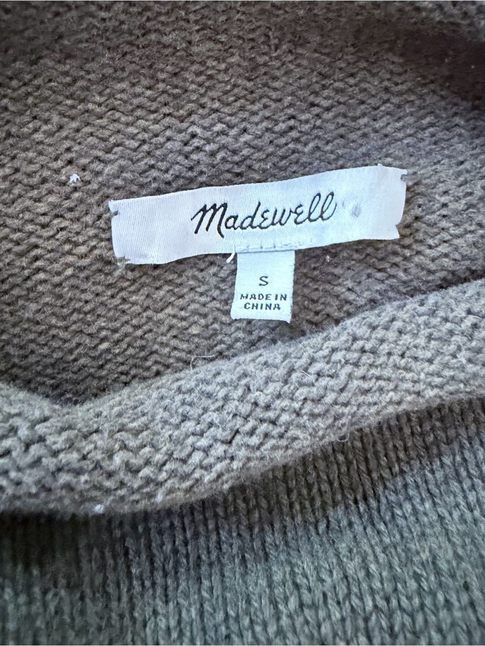 Madewell rollneck sweater merino wool blend